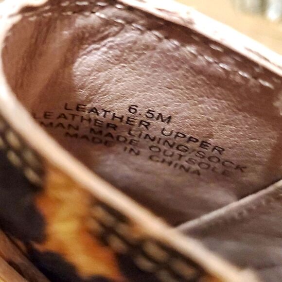 J. Jill Women's Melodie Tan Camel Leopard Print Calf Hair Zip Up Booties Sz 6.5 - Picture 11 of 11